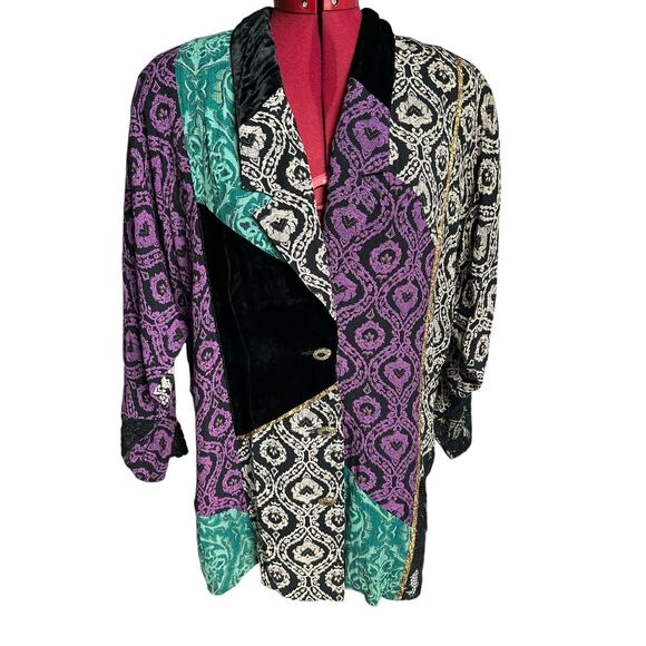 Carole‎ Little Vintage Blazer Top Skirt 3 Piece Set - Picture 4 of 9